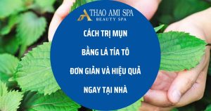 Cách trị mụn trứng cá bằng lá tía tô