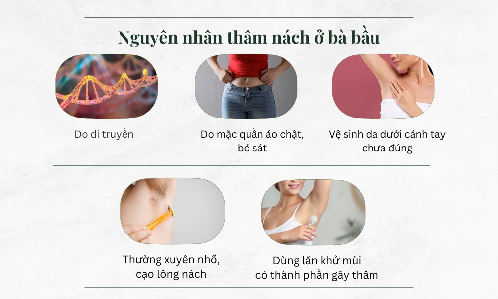 Nguyên nhân thâm nách ở bà bầu