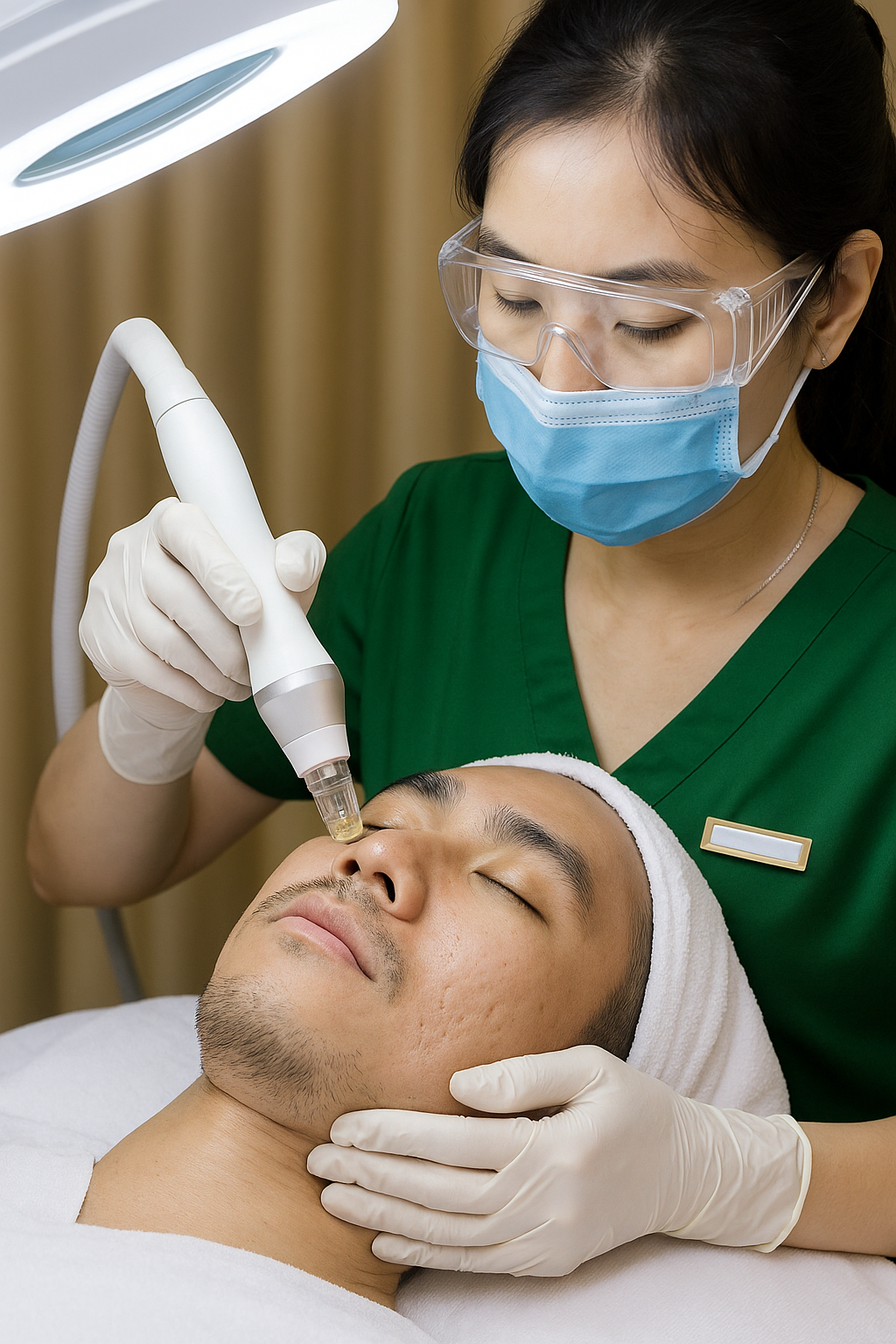 Điều trị sẹo lõm do lỗ chân lông to